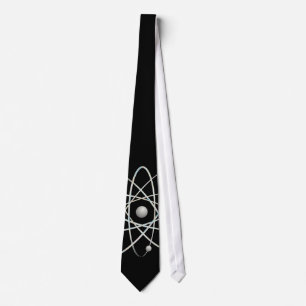 Atom Symbol Nerd Tie
