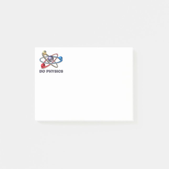 Atom symbol post-it notes (Front)