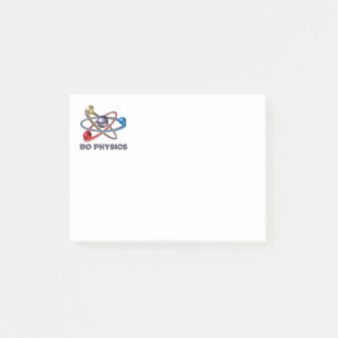 Atom symbol post-it notes