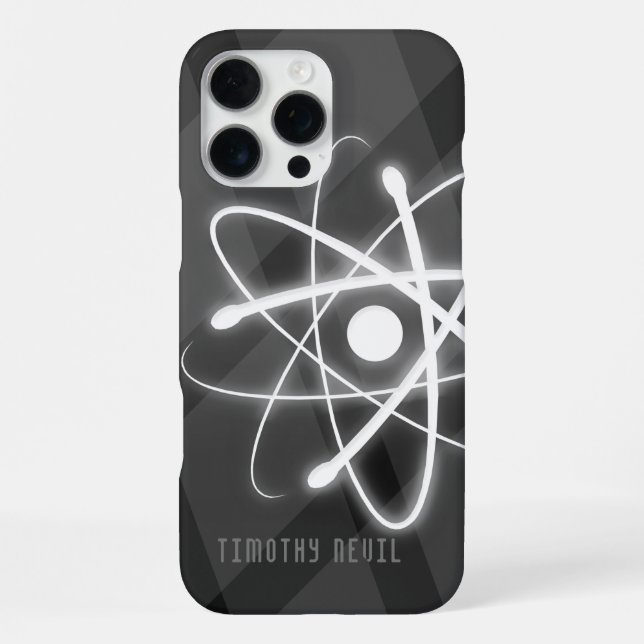 Atom Symbol | Science Rules Iphone Case (Back)