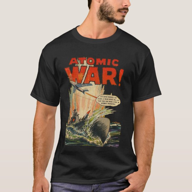 Atom War #2 - Golden Age Comic Art  T-Shirt (Front)