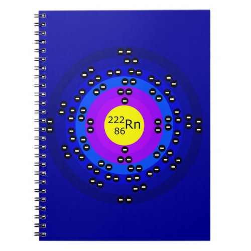 Atome RADON ATOM SCIENCE MICROSCOPIC DESIGN CREATI Notebook