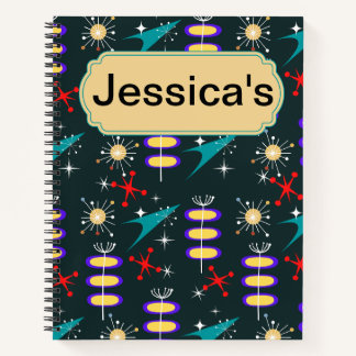 Atomic 50s planner notebook