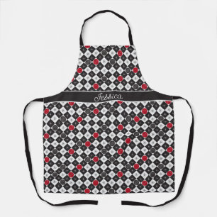 Atomic Age Checkers Apron