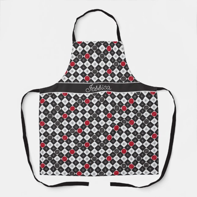 Atomic Age Checkers Apron (Front)