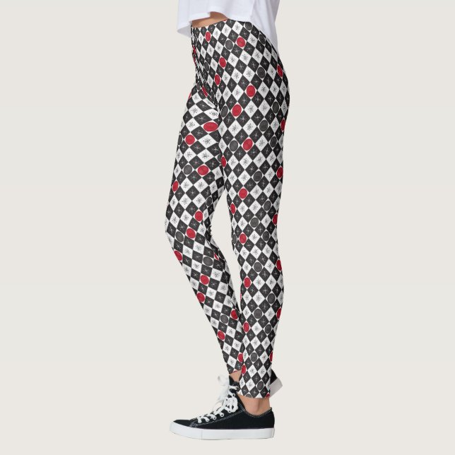 Atomic Age Checkers Leggings (Left)