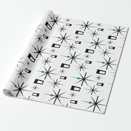 Atomic Age CUSTOM COLOR Retro Wrapping Paper