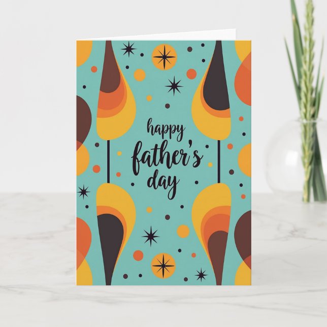 Atomic Age Fathers Day Card (Front)