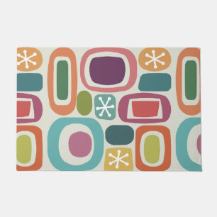 Atomic Age Fieldstones Colorful Doormat