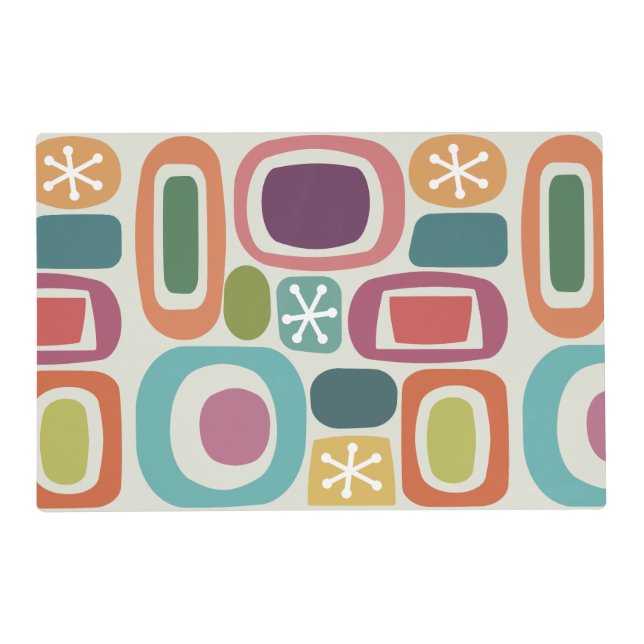 Atomic Age Fieldstones Colorful Placemat (Front)