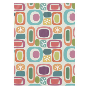 Atomic Age Fieldstones Colorful Tablecloth