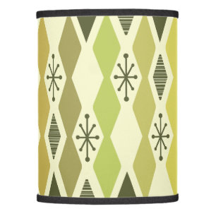 Atomic Age Geometric Chartreuse Lamp Shade