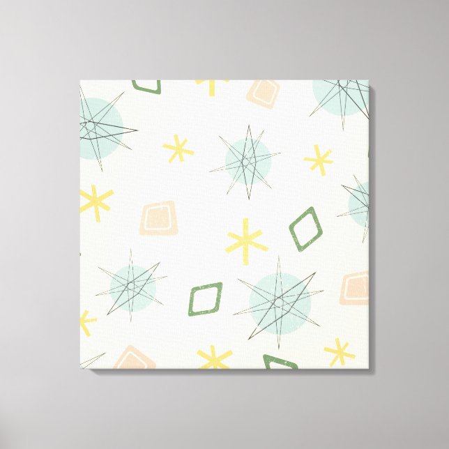 Atomic Age Planet Art Canvas Print (Front)