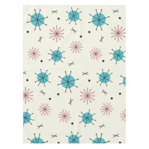 Atomic Age Planets Starbursts Tablecloth