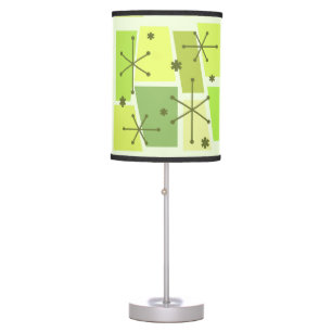 Atomic Age Pop Art Chartreuse Table Lamp