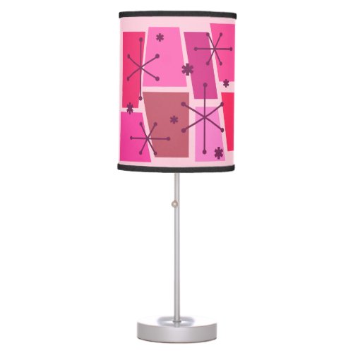 Atomic Age Pop Art Hot Pink Table Lamp