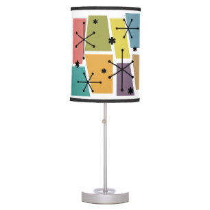Atomic Age Pop Art Multicolored Table Lamp