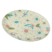 Atomic Age Retro Melamine Plate (Right Side)