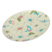 Atomic Age Retro Melamine Plate (Left Side)