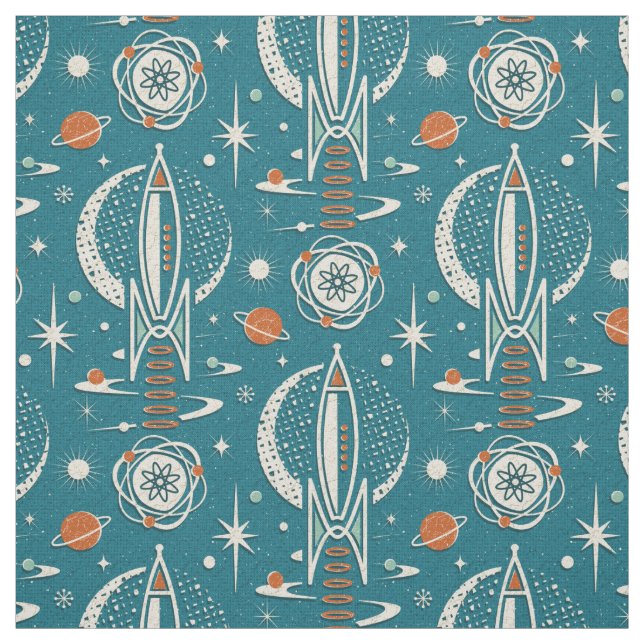 Atomic Age Space Exploration © studioxtine Fabric (Swatch)