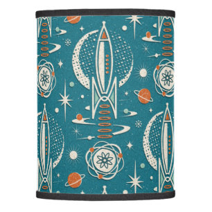 Atomic Age Space Exploration ©studioxtine Lamp Shade