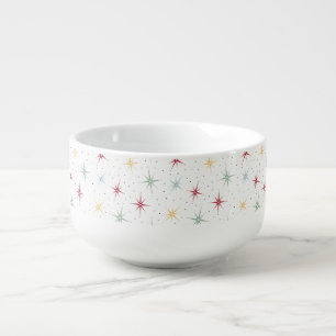 Atomic Age Starburst and Dots Mid Century Soup Mug