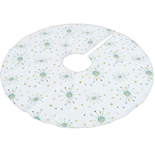Atomic Age Starburst MCM Christmas Brushed Polyester Tree Skirt
