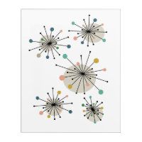 Atomic Age Starburst Mid Century Modern