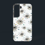 Atomic Age Starburst Mid Century Retro Samsung Galaxy S22 Case<br><div class="desc">This fabulous mid-century modern styled Samsung phone case features shooting starbursts in the colors of turquoise blue,  orange,  tan,  green,  blue,  black,  yellow,  and brown. You are going to stand out from the crowd with this one!</div>