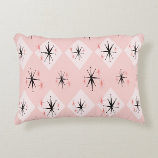 Atomic age starburst seamless pattern inspired by accent pillow
