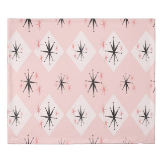 Atomic age starburst seamless pattern inspired by duvet cover