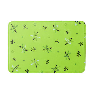Atomic Age Starbursts Chartreuse Bath Mat