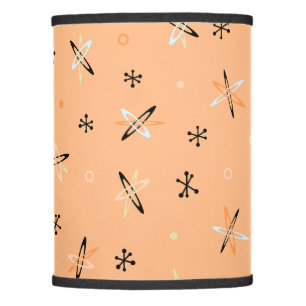 Atomic Age Starbursts Orange Lamp Shade