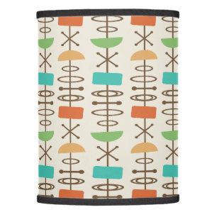 Atomic Age Symbols Multicolored Lamp Shade