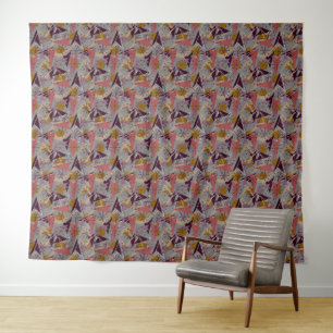 Atomic Arrows   Stylish Mid-Century Modern Tapestry