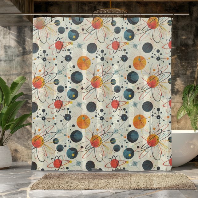 Atomic Art Design Shower Curtain (Creator Uploaded)