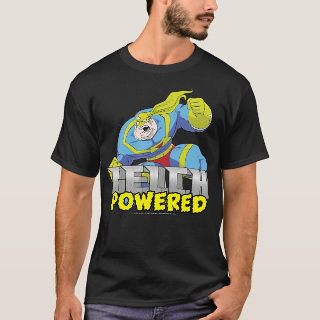 Atomic Belch Man - Belch Powered T-Shirt (Front)