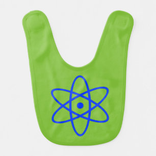 atomic bib - blue & green
