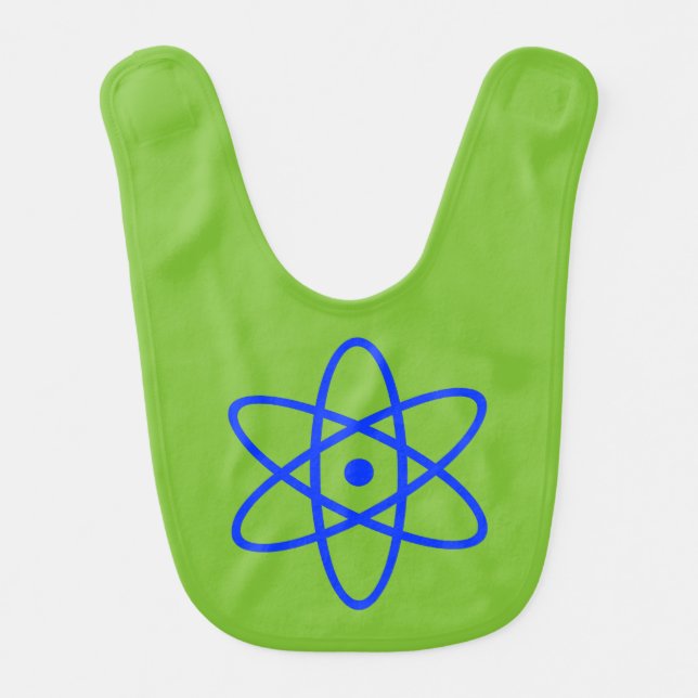 atomic bib - blue & green (Front)