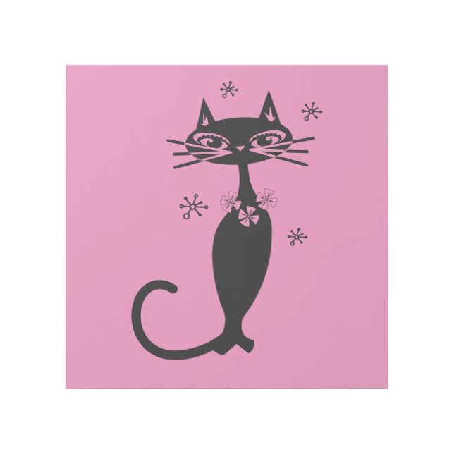 ATOMIC BLACK CAT GALLERY WRAP 12X12 (Front)