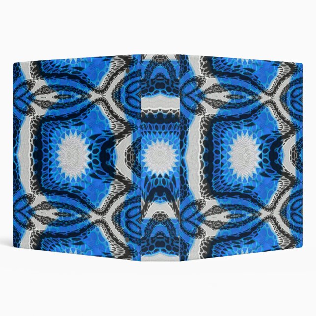 Atomic Blue 3 Ring Binder (Background)