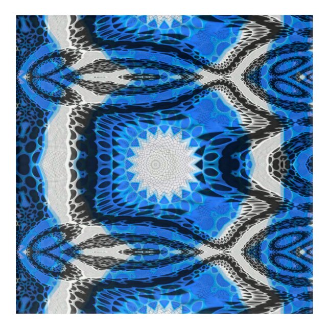 Atomic Blue Acrylic Print (Front)