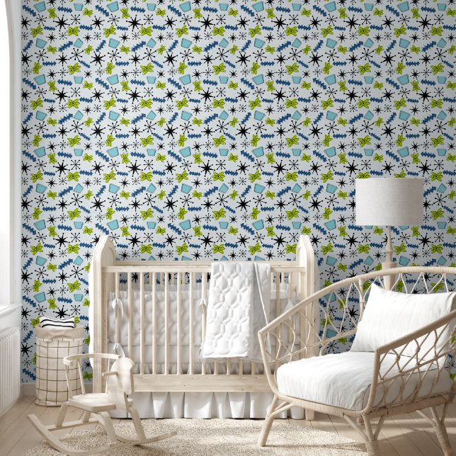 Atomic Blue and Green Wallpaper (Kids)