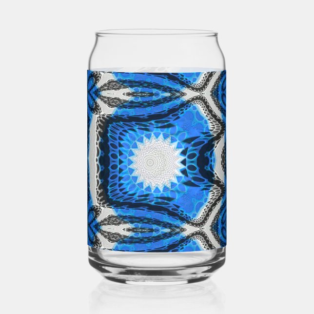 Atomic Blue Can Glass (Front)