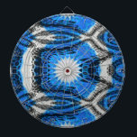Atomic Blue Dart Board<br><div class="desc">Retro mid century atomic blue art design.</div>