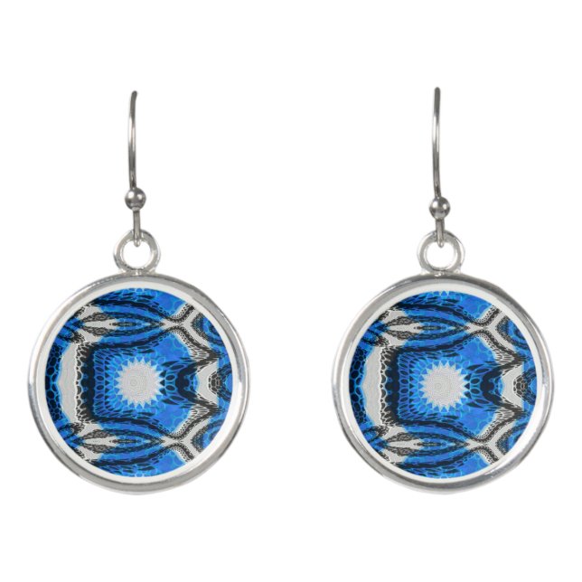 Atomic Blue Earrings (Front)