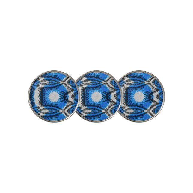 Atomic Blue Golf Ball Marker (3 Up)