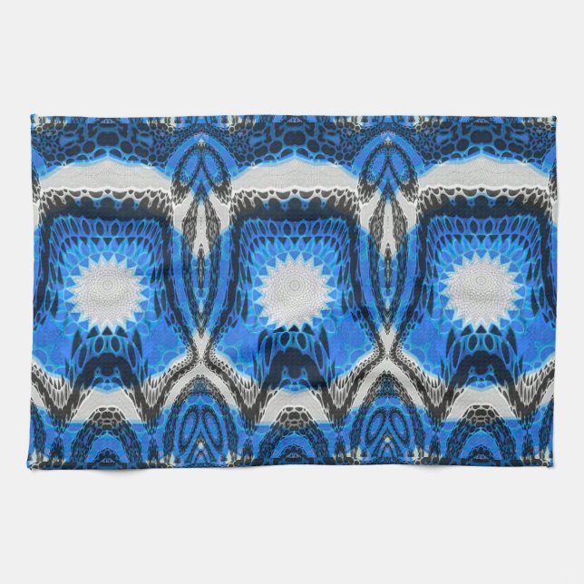 Atomic Blue Kitchen Towel (Horizontal)
