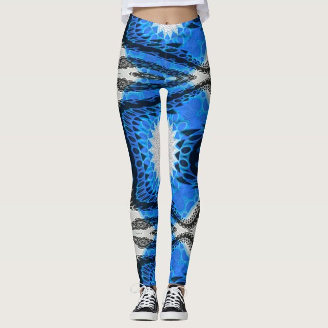 Atomic Blue Leggings (Front)