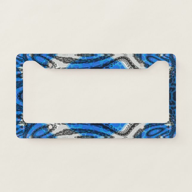Atomic Blue License Plate Frame (Front)